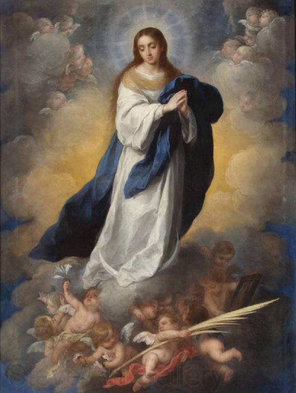 Bartolome Esteban Murillo La Inmaculada Concepcion del espejo Norge oil painting art